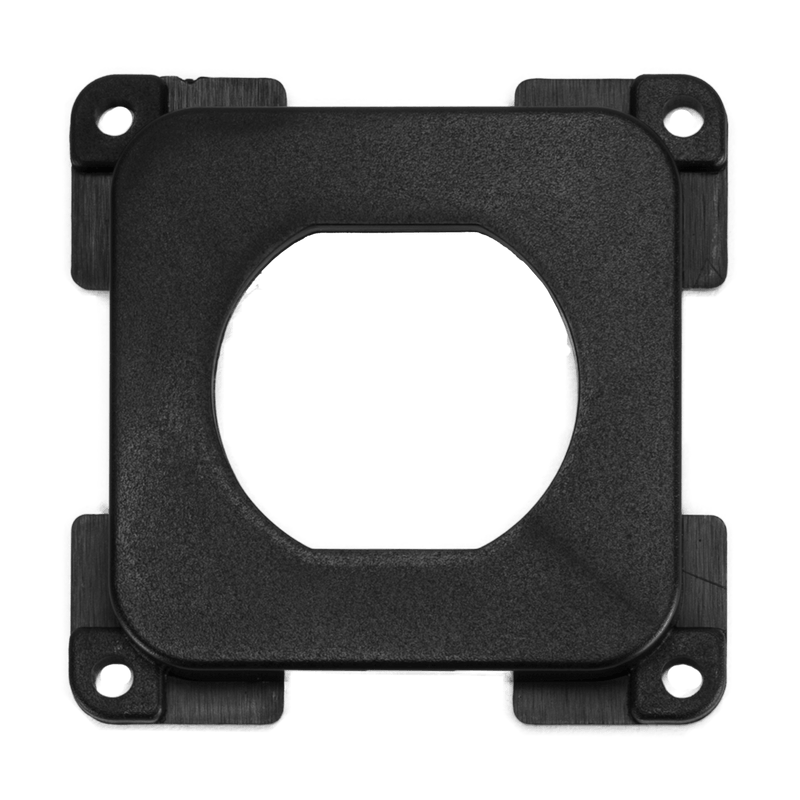 Placa ciega C-line con orificio negro - sin embalaje de venta