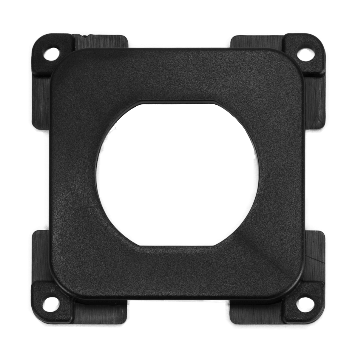 Piastra cieca C-line con foro nera - senza confezione di vendita