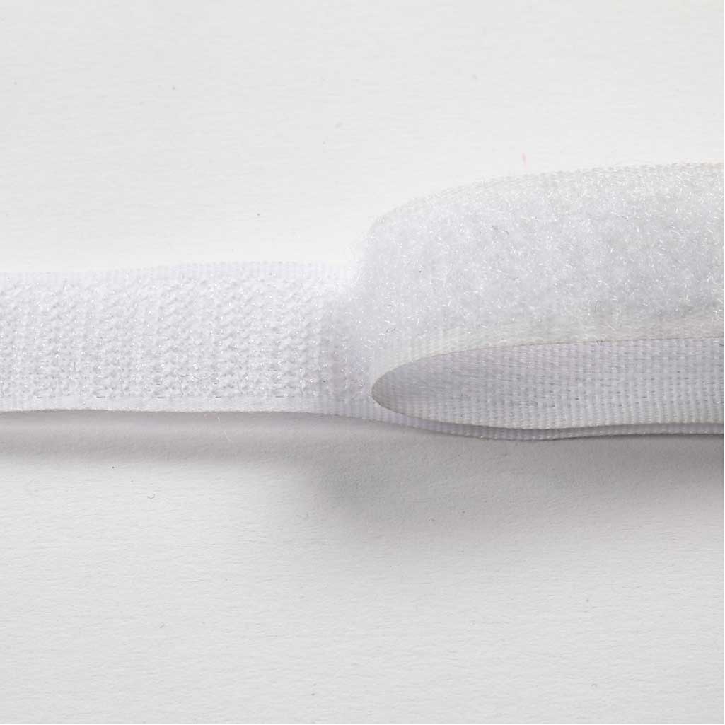 Creativ company Cierre de velcro, ancho: 20 mm, blanco, 5 m 1 rollo
