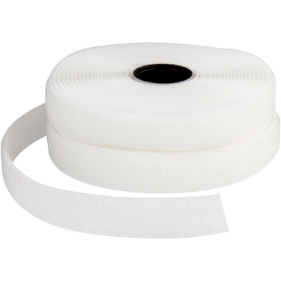 Creativ Company Chiusura con velcro, larghezza: 20 mm, bianco, 5 m 1 rotolo
