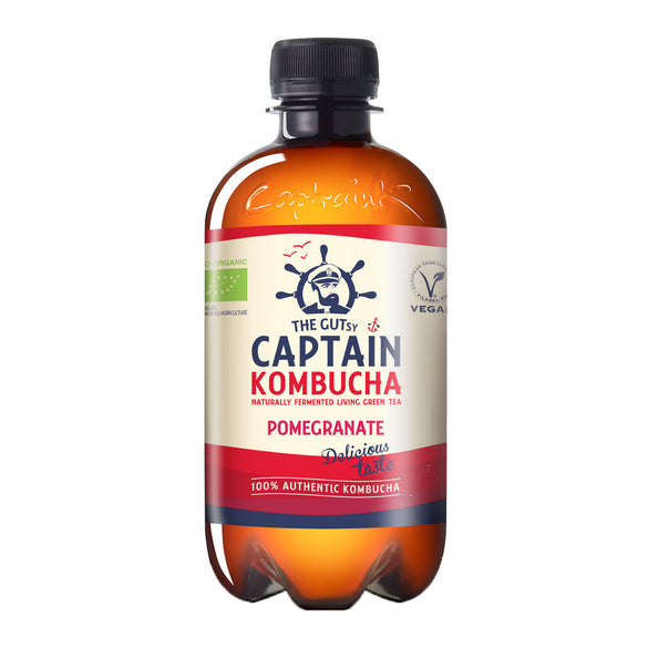 The valiente capitán kombucha granada orgánica (12x 400ml) (bola)