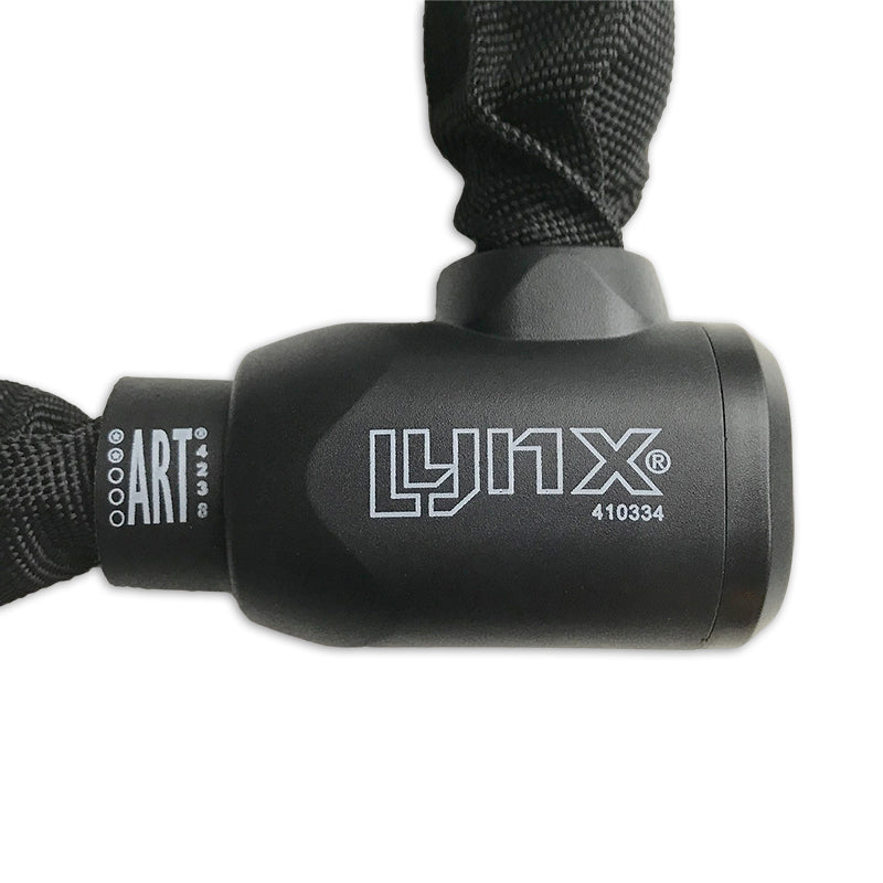 Lynx kettingslot art-2 100cmx9.0mm nylon hoes zwart op kaart