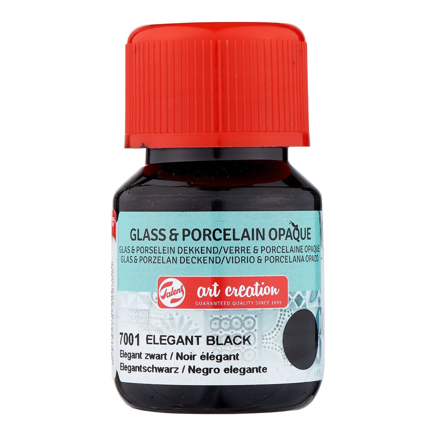 Talens creación artística • vidrio porcelana opaco 30ml elegante negro