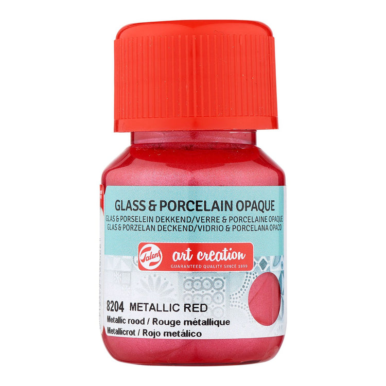 Talens art creation • glas porselein dekkend 30ml metallic rood