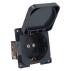 Toma de pared C-line 230v con tapa abatible antracita - sin embalaje de venta