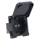 Toma de pared C-line 230v con tapa abatible antracita - sin embalaje de venta