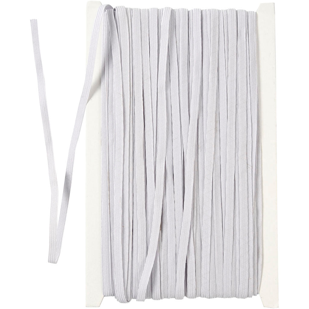 Espesor elástico de 6 mm de blanco, 50 m