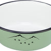 Trixie Food Bowl Bere Box Box smalto in acciaio inossidabile verde