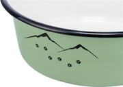 Trixie voerbak drinkbak emaille rvs groen - afbeelding 4