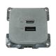 Toma de carga USB C-line con USB-A y USB-C - ECE R10 - plateado - sin embalaje de venta