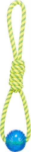 Trixie Aquatoy Rope Pull Toy Polyéster flotante Amarillo Verde