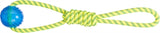 Trixie aquatoy rope pull toy floating polyester yellow green - afbeelding 2