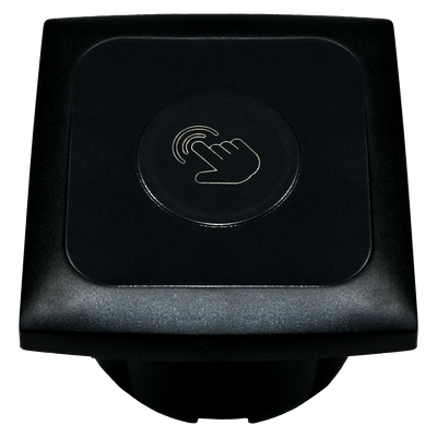 Illuminazione dimmer C-line per camper e roulotte con cornice di copertura opale nera - senza confezione di vendita