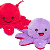 Trixie Octopus omkeerbaar pluche rood paars