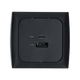 Toma de carga USB C-line con USB-A y USB-C con marco opal antracita