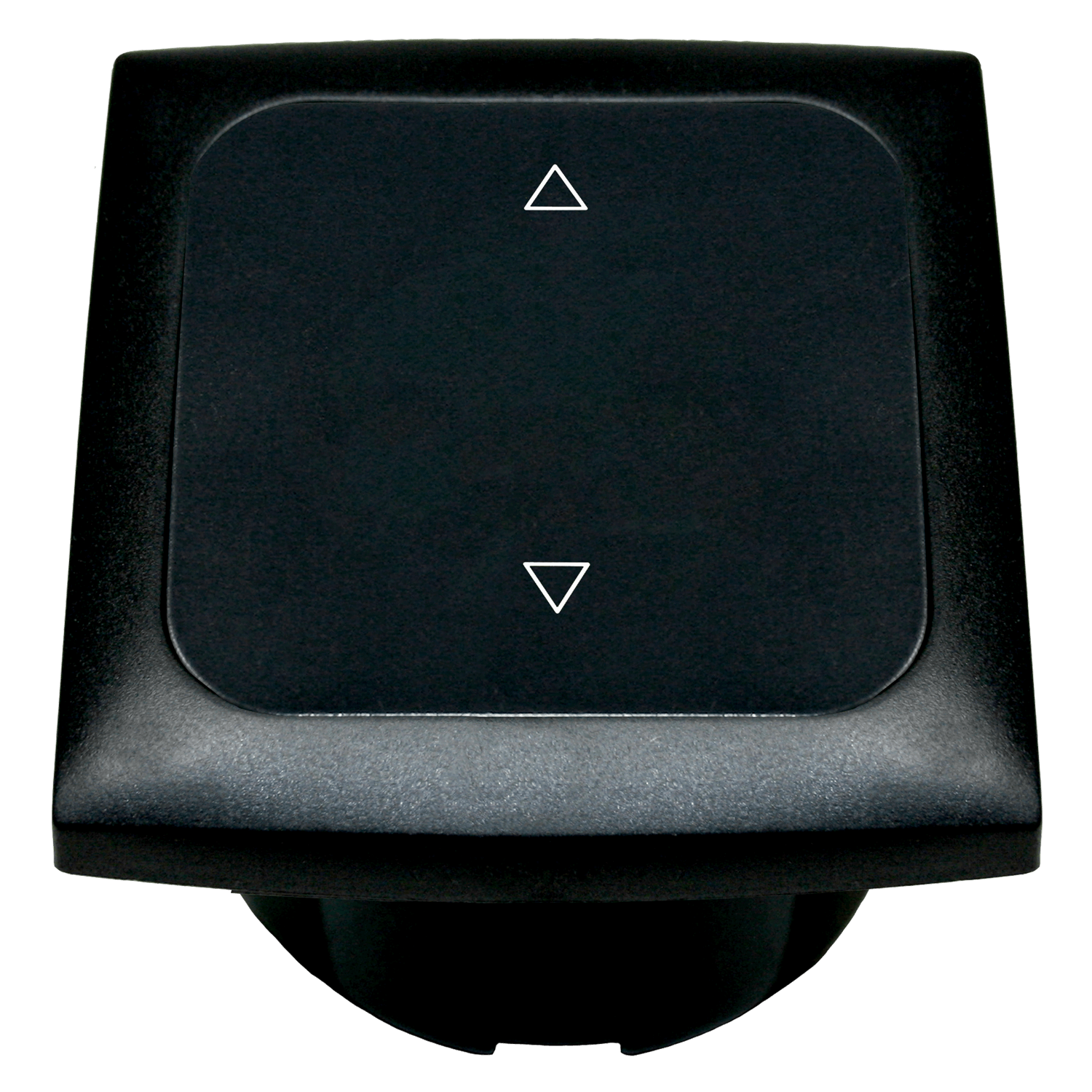 Interruptor C-line para peldaño eléctrico con marco cobertor opal negro - sin embalaje de venta