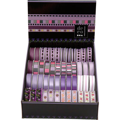 Cinta decorativa Creativ company, ancho: 10 mm, violeta, 48x2 m 1 caja