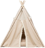 Trixie kattenmand tipi boho beige - afbeelding 1