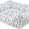 Canasta de perros trixie mila hushy pelos de peluche gris blanco