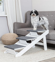 Trixie Loopplank met uitklapbare treden mdf wit - afbeelding 1