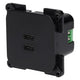 C-line 2x toma de carga USB-C negro