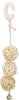 Trixie 3 Balls Rattan con Bell Aan Rope Natural