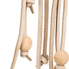 Trixie Toy Laces in pelle con perle di legno Naturel