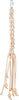 Trixie Toy Laces in pelle con perle di legno Naturel