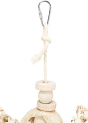 Trixie Natuurspeelgoed bananenblad hout luffa - afbeelding 4