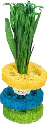 Trixie Luffa ringen met rotanbal en houtenschijf naturel - afbeelding 4