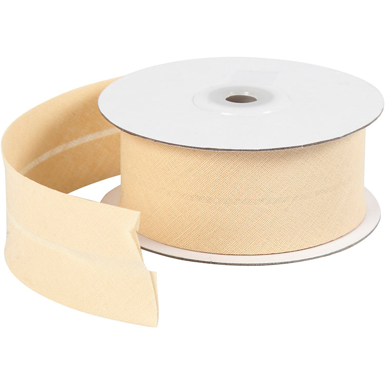 Cinta al bies Creativ company, ancho: 36 mm, natural, 10 m 1 rollo