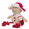 Trixie Xmas Gingerbread Man con Flost Rope Piers Plush Algodón de algodón