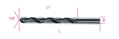 Beta metaal spiraalboor hss 5 mm