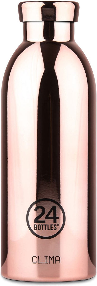 24 bottles 24bottles thermos bottle clima bottle rose gold 500 ml