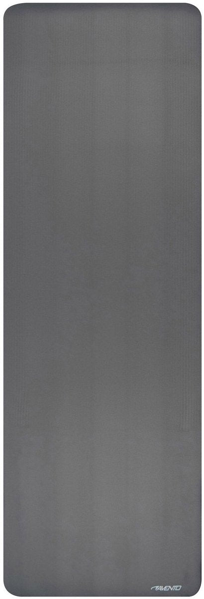 Avento fitness yoga mat nbr - grijs - 183 x 61 x 1.2 cm