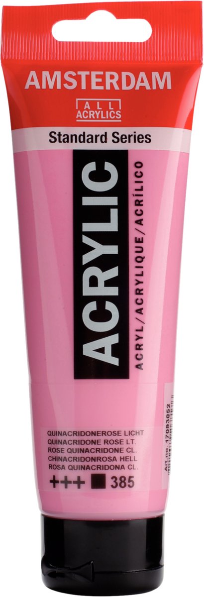 Amsterdam standard series acrylverf tube 120 ml quinacridoneroze licht 385