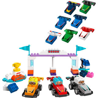 LEGO LEGO DUPLO TOWN 10445 F1 Team Racing cars and drivers