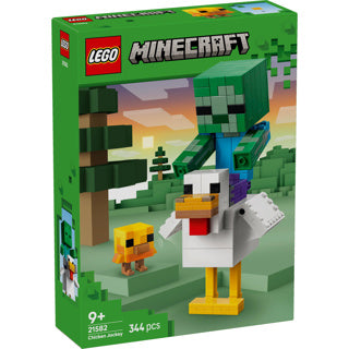Lego ® Minecraft® chicken rider building toy - gaming decoration with baby zombie, chicken and chick - gift tip for boys and girls from 9 years - 21582
