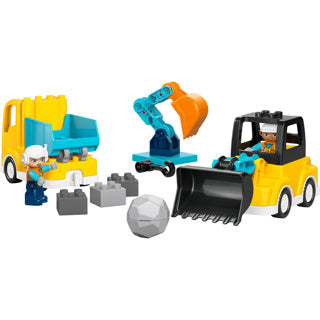 Lego Duplo Town 10475 Veicoli da cantiere 3in1