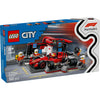 LEGO LEGO CITY 60443 F1 Pitstop e pitcher con Ferrari Auto