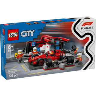 LEGO LEGO CITY 60443 F1 PitStop and Pitcrew con Ferrari Auto
