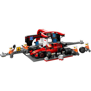 LEGO LEGO CITY 60443 F1 PitStop and Pitcrew con Ferrari Auto