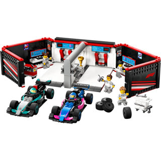 LEGO LEGO CITY 60444 F1 Garage con Mercedes-AMG e Auto alpine