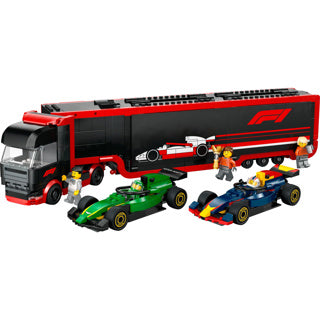 Lego Lego City 60445 F1 Truck con auto RB20 e AMR24 F1