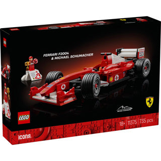 Icone Lego 11375 Ferrari F2004 e Michael Schumacher