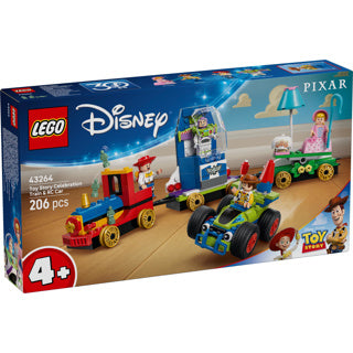 Disney LEGO 43264 Pixar Toy Story Feesthrain y RC Auto