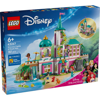 Disney LEGO 43267 Castillo de princesa Princesa y mascotas reales