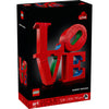Lego art love woonaccessoire decoratie bouwpakket voor volwassenen, valentijnscadeau - 31214