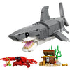 Lego creador 31381 tiburón feroz con cofre del tesoro