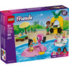 Lego friends - zwembadfeestje met flamingo en eenhoorn constructiespeelgoed (42658)